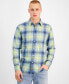 Фото #1 товара Men's Davi Long Sleeve Button-Front Plaid Shirt, Created for Macy's