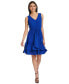 Фото #1 товара Women's V-Neck Sleeveless A-Line Dress