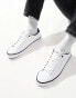 Фото #1 товара Tommy Hilfiger vulcanised leather trainers in white