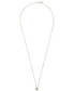 Фото #6 товара Macy's diamond Pear Solitaire Pendant Necklace (1/4 ct. t.w.) in 14k Gold, 16" + 2" extender