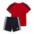 Children's Sports Outfit Adidas 3 Stripes Red