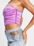 Фото #5 товара ASOS DESIGN satin corset top in purple