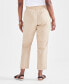Фото #2 товара Petite Mid Rise Pull-On Ankle Pants, Created for Macy's
