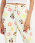 Juniors' Minnie Drawstring Lounge Pants Бежевый, S - фото #3