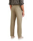 Men's Big & Tall Signature Classic Fit Pleated Iron Free Pants with Stain Defender