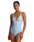 ფოტო #1 პროდუქტის Women's Striped One-Piece Swimsuit
