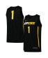 Men's #1 Black Appalachian State Mountaineers Replica Basketball Jersey