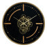 Фото #1 товара Настенное часы Чёрный Позолоченный Железо 46 x 7 x 46 cm