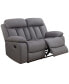 Fletcher 59.8" Stain-Resistant Polyester Reclining Loveseat