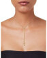 ფოტო #2 პროდუქტის Double Bead Adjustable 18" Lariat Necklace in 10k Gold