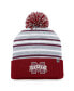 Фото #1 товара Men's Maroon Mississippi State Bulldogs Dash Cuffed Knit Hat with Pom