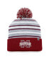 ფოტო #1 პროდუქტის Men's Maroon Mississippi State Bulldogs Dash Cuffed Knit Hat with Pom