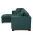 Elliot II 107" Fabric 2-Pc. Chaise Sleeper Sectional Sofa, Created for Macy's