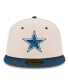 Фото #2 товара Men's Cream, Navy Dallas Cowboys Two-Tone Chrome 59FIFTY Fitted Hat