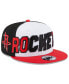 Фото #1 товара Men's White, Red Houston Rockets Back Half 9FIFTY Snapback Hat