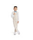 ფოტო #9 პროდუქტის Little Boys Machine Washable Natural-Linen-Look Vest, Shirt, Pants, Bowtie and Pocket Square, 5 Piece Set