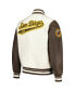 Men's Cream San Diego Padres Script Tail Wool Full-Zip Varity Jacket