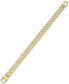 ფოტო #1 პროდუქტის Men's Link Bracelet in 14k Gold-Plated Sterling Silver