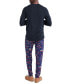 ფოტო #2 პროდუქტის Men's Snooze Relaxed Fit Sleep Pants