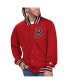 Men's Red Boston Red Sox Secret Weapon Satin Full-Snap Jacket