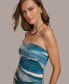 ფოტო #4 პროდუქტის Women's Printed Strapless Midi Dress