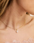 Фото #4 товара Orelia 18k gold plated dainty peardrop pearl necklace