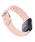 Фото #4 товара Navy, Gray and Light Pink Woven Silicone Band Set, 3 Piece Compatible with the Fitbit Versa and Fitbit Versa 2