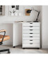 Фото #2 товара Rolling Cabinet with Desk MOSS White Solid Wood Pine