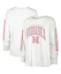Women's White Nebraska Huskers Statement SOA 3-Hit Long Sleeve T-shirt