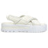 Фото #1 товара Puma Mayze Logo Platform Womens Off White Casual Sandals 38483002