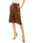 Фото #1 товара Dodo Bar Or Ivgeniya Leather Bermuda Short Women's Brown 42