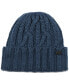 Фото #1 товара Men's Plaited Cable-Knit Cuffed Hat