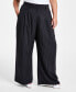 ფოტო #4 პროდუქტის Trendy Plus Size Pinstriped Wide-Leg Pants, Created for Macy's