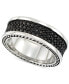 ფოტო #1 პროდუქტის Men's' Black Ion-Plated Ring in Stainless Steel
