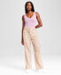 Фото #1 товара Women's High-Waisted Wide-Leg Cargo Pants, Created for Macy's