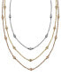 ფოტო #2 პროდუქტის Trio by EFFY® Diamond Seven Station Necklace 16-18" (1/2 ct. t.w.) in 14k White, Yellow or Rose Gold
