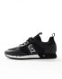 Фото #4 товара Armani EA7 logo mesh mix trainer in black/white