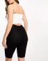 Фото #4 товара ASOS DESIGN Maternity over the bump basic legging short in black