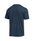 ფოტო #3 პროდუქტის Men's Heathered Charcoal, Navy Cal Bears Meter T-shirt and Pants Sleep Set