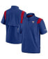 Фото #1 товара Men's Royal New York Giants Sideline Coaches Short Sleeve Quarter-Zip Jacket