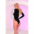 Leotard Pink Lipstick Black M/L