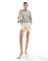 Фото #2 товара & Other Stories crew neck jumper in soft khaki green