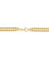 ფოტო #3 პროდუქტის Cubic Zirconia Rope Link 18" Collar Necklace in 14k Gold