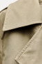 WATER-REPELLENT BELTED TRENCH COAT ZW COLLECTION