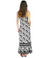 Women's Printed Ruffle-Hem Maxi Dress