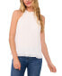 ფოტო #1 პროდუქტის Women's Pleated Halter Neck Top with Floral Collar