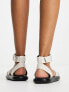 Фото #2 товара Only cross front buckle sandals in white
