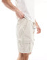 ONLY & SONS pull on cord cargo short in cream