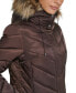 ფოტო #4 პროდუქტის Women's Faux-Fur-Trim Hooded Puffer Coat