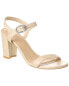 Фото #2 товара Stuart Weitzman Crystal 75 Leather Block Sandal Women's